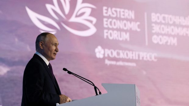 Ruský prezident Vladimir Putin na fóru ve Vladivostoku