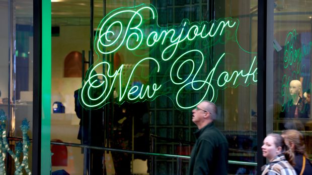 Slavnostní otevření francouzského obchodu Printemps v americkém New Yorku  (21. března 2025) (ilustrační foto)