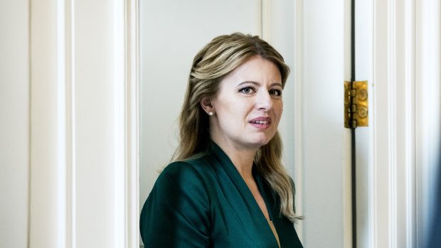 Slovenská prezidentka Zuzana Čaputová se na Hradě setkala s prezidentem Milošem Zemanem
