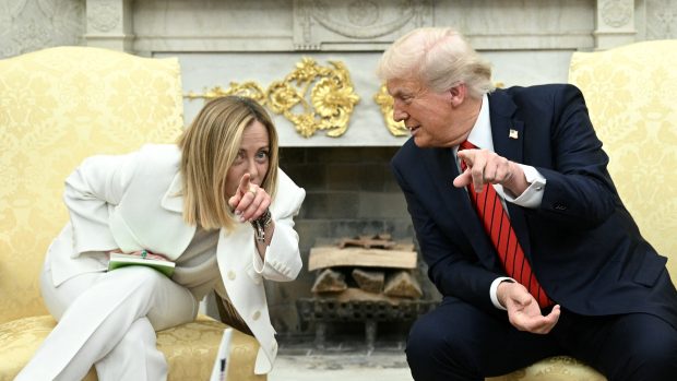 Giorgia Meloniová a Donald Trump si rozumí