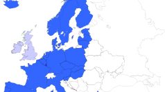 Schengen mapa