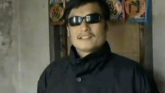 Čínský disident a právník Čchen Kuang-čcheng na videonahrávce zveřejněné 10. února