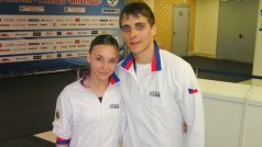 Sportovní dvojice Klára Kadlecová, Petr Bidař na krasobruslařském mistrovství světa v Moskvě