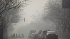 smog v centru Pekingu, 12. ledna 2013