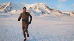 Petr Vabroušek při tréninku na North Pole Marathon