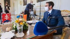 Přípravy na rozhovor se slovenskou prezidentkou Zuzanou Čaputovou