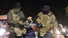 Fotografie ze zatýkání lidí podezřelých z pokusu o atentát na prezidenta Zelenského, zveřejněno SBU
