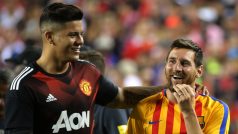 Lionela Messiho může chtít zkusit zastavit i jeho krajan Marcos Rojo, který se do sestavy United vrací po dlouhém zranění