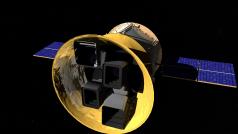 Takto by měl vypadat satelit NASA TESS po vypuštění ve vesmíru.