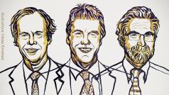William Kaelin, Sir Peter Ratcliffe a Gregg Semezna, laureáti Nobelovy ceny za medicínu za rok 2019