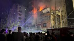 Budovu v přístavním městě Sajdá na jihozápadě Libanonu kde Izrael zabil významného velitele palestinského teroristického hnutí Hamás Hasana Farháta