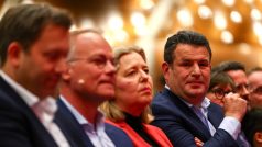 Německý ministr práce Hubertus Heil na konferenci SPD o koaliční smlouvě