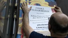 Zrušit musely koncerty po vyhlášení nouzového stavu také v pražském Rudolfinu
