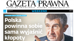 Rozhovor s českým premiérem Andrejem Babišem z hnutí ANO v polském deníku Gazeta Prawna, 26. října 2018. &quot;Polsko si své problémy s unií musí vyřešit samo,&quot; říká titulek.