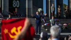 Slovenský premiér Robert Fico při oslavách 80. výročí osvobození Bratislavy za druhé světové války