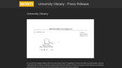 Oznámení ransomware skupiny Monti o útoku na Univerzitu obrany v Brně