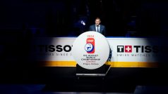 Šéf hokejového svazu Alois Hadamczik na zahajovacím ceremoniálů mistroství v Praze
