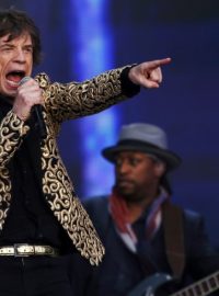 Mick Jagger z Rolling Stones na britském festivalu Summer Time