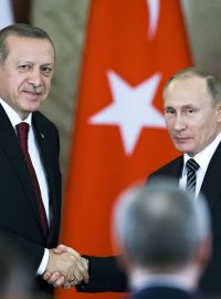 Turecký prezident Erdogan a ruský prezident Putin