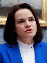 Vůdkyně běloruské opozice Svjatlana Cichanouská