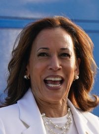 Kamala Harrisová na mezinárodním letišti Savannah/Hilton Head v Savannah, Georgia, 29. srpna