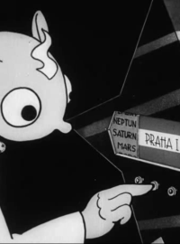 Všudybylovo dobrodružství kombinuje dokumentární, animovaný a loutkový film. Hurvínek se ve filmu z roku 1936 vydává i do daleké budoucnosti.
