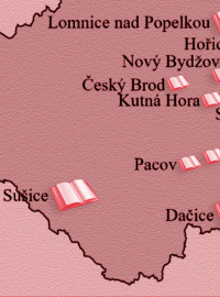 Sudičky nejčastěji přály dětem literární dráhu v pásu, který míří právě z východních Čech přes Vysočinu směrem na jih