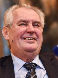 Prezident České republiky Miloš Zeman a ředitel tiskového odboru Kanceláře prezidenta republiky Jiří Ovčáček.