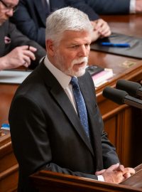 Prezident Petr Pavel na mimořádné schůzi Poslanecké sněmovny ke koncepci armády do roku 2035